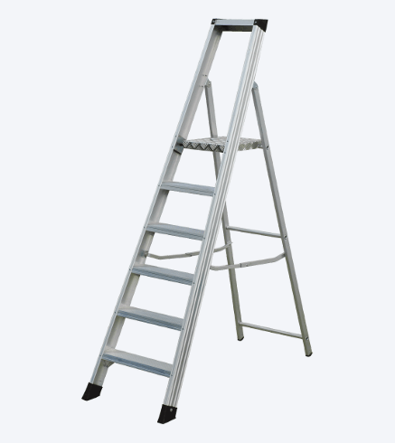 ALUMINIUM BUILDER LADDER WITH PLATFORM “SHRP”