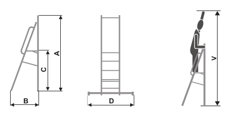 ALUMINIUM KLAPP-PLATTFORM "TOR"