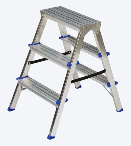 DOUBLE SIDED ALUMINIUM STEP LADDER “DHR”