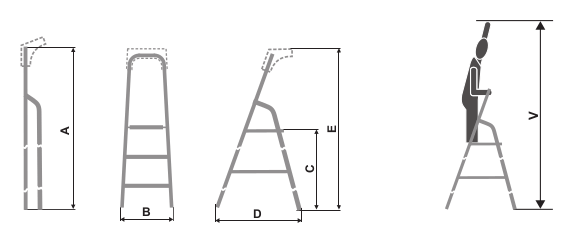 HAUSHALTSLEITER AUS ALUMINIUM "ALW"