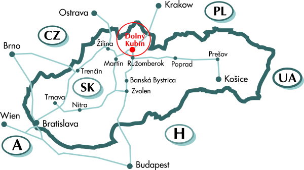 Map of Slovakia