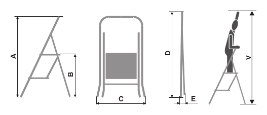 STEEL STEP LADDER “ORW”