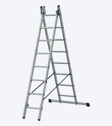 TWO-PIECES UNIVERSAL ALUMINIUM LADDER “VHR”